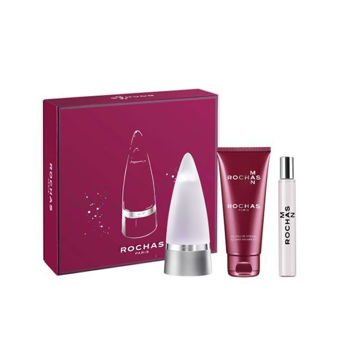 

Rochas Man Eau De Toilette Spray 100ml Set 3 Pieces