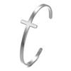 Cross Opening Bracelet Black Mens and Womens Minimalist Style