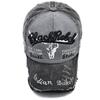 Male Duck Tongue Hat Embroidered Cowboy Washed Baseball Hat Sunscreen Duck Tongue Hat