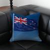 Proud Honorary Souvenir National NNew Zealand FLAG Cushion Cover Pillow Case Antidustmite Invisible Zipper Silky Plush Cushion