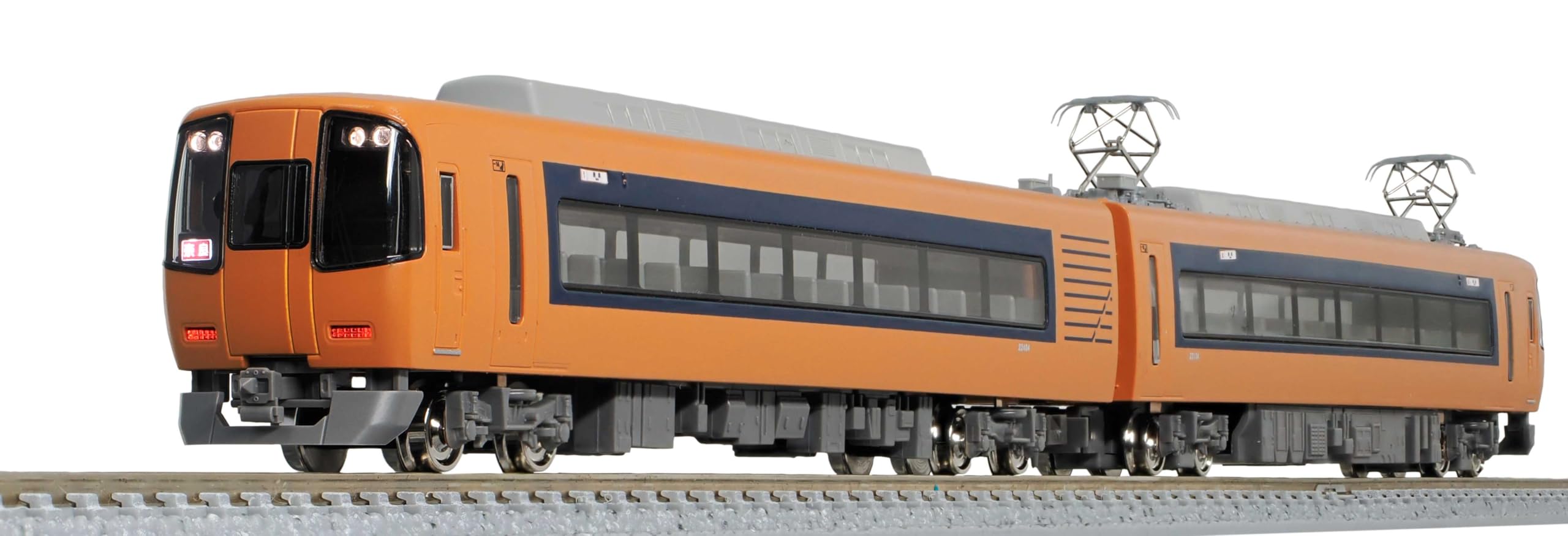 

Greenmax N Gauge Kintetsu 22000 Series ACE Unmodified Selectable Car Basic Model Railway 31980 Car, Number, 2-Car Set, Motorized, Train,