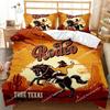 Western Cowboy Sunset Scenery Bedding Set Boys Girls Twin Queen Size Duvet Cover Pillowcase Bed Boys Adult Home Textileextile