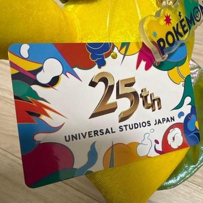 Pokemon Pikachu Plush Mascot Key Chain USJ 25th Anniversary Brand Unused