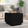 813414 vidaXL Coffee Table Black 40x50x35 Cm Solid Pine Wood
