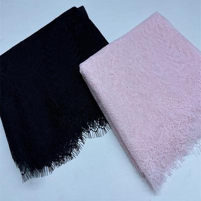 3m X 35cm French Chantilly Lace, Non-stretch Eyelash Mesh Lace Fabric for Sewing, Bra, Underwear, Lingerie, Dress, Garment, Crafting