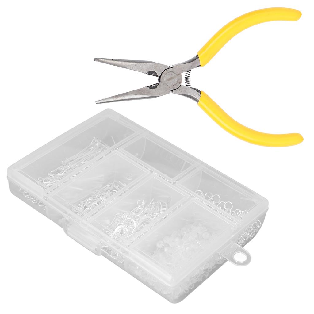 Jewelry Making Kit Alloy DIY Jewelry Accessories with Needle Nose Plier for Earring Pendant
