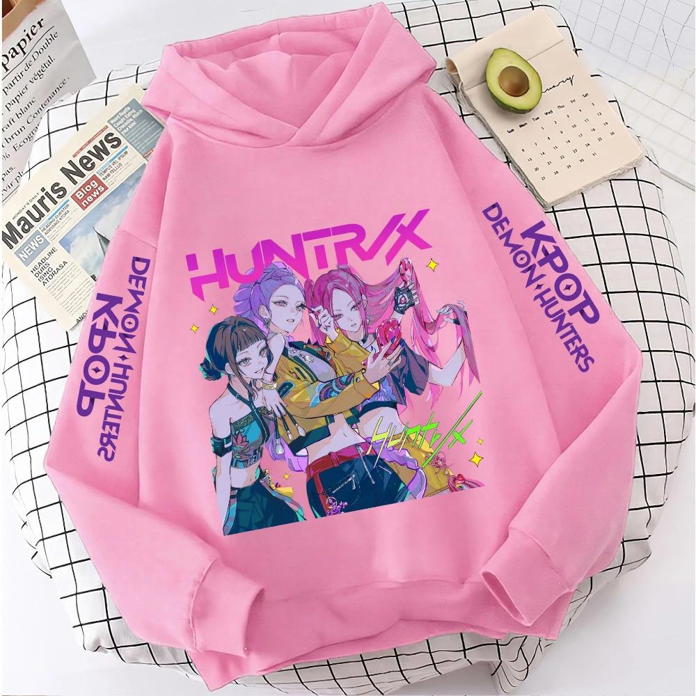 Mote Casual Hettegensere K-Pop Demon Hunters Genser Barneantrekk Gave KPop Demon Hunters Hettegensere Baby Jente Gutt Klær