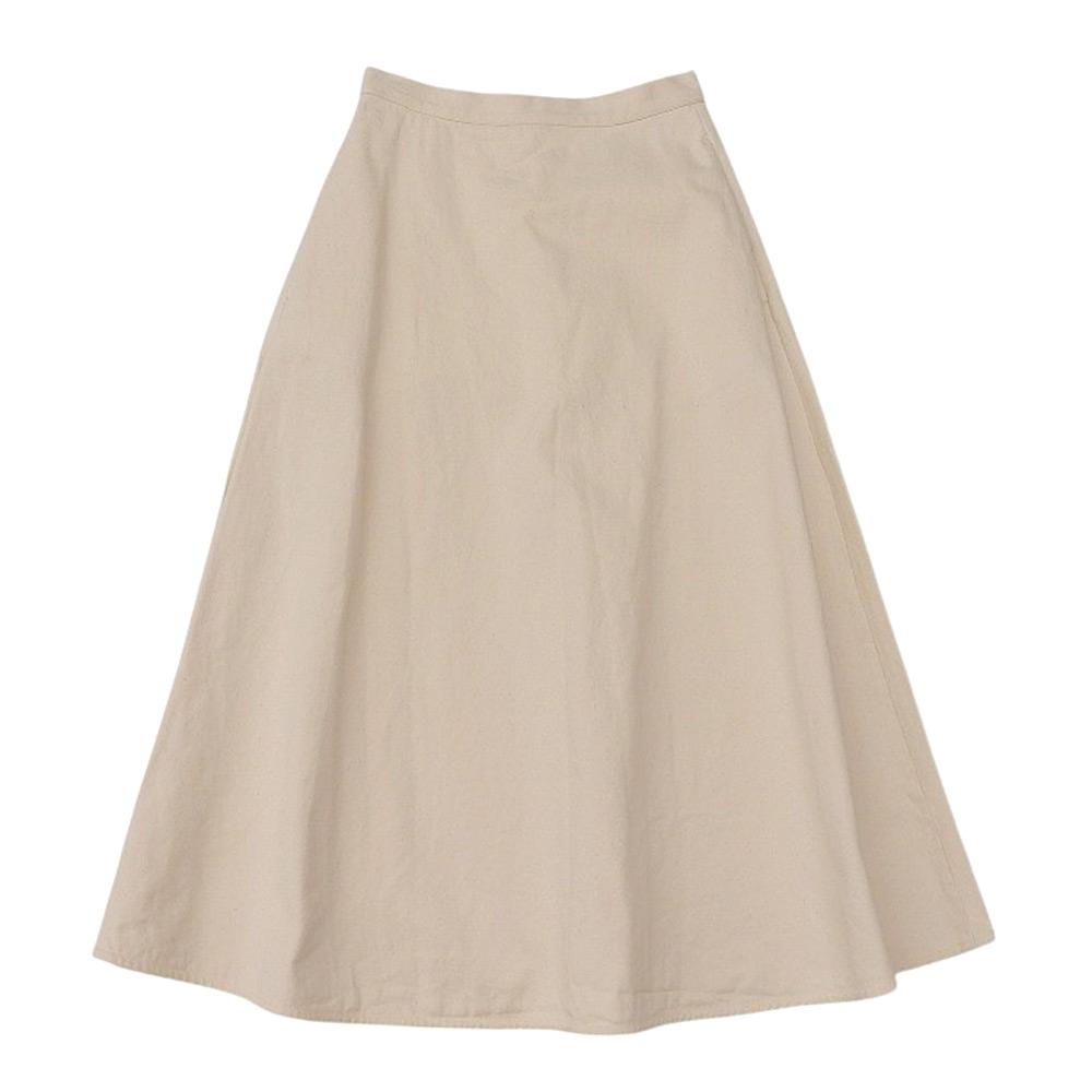 Moncler Beautiful Cotton Denim Flare Skirt for Women, Off-white, Size 38, 2022 Skirt 38 Off whiteUsed