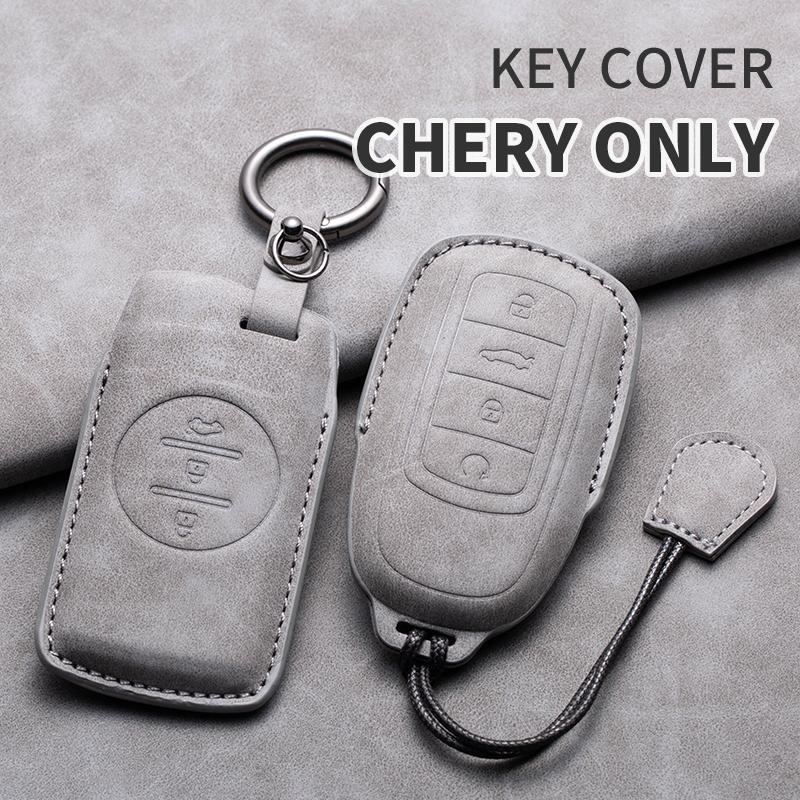 New Sheepskin Car Key Remote Case Cover Shell For Chery Tiggo 4 5X Exeed Txl Tx Lx For Tiggo 7 8 Pro 8 PLUS Arrizo Accessories