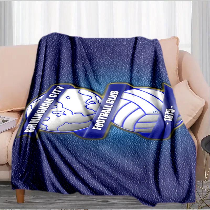 Birming-ham Football Club Printed Throws Blanket Soft Flannel Blankets for Couch Bed Gifts for Men Women Picnic Blanket Christmas Gifts