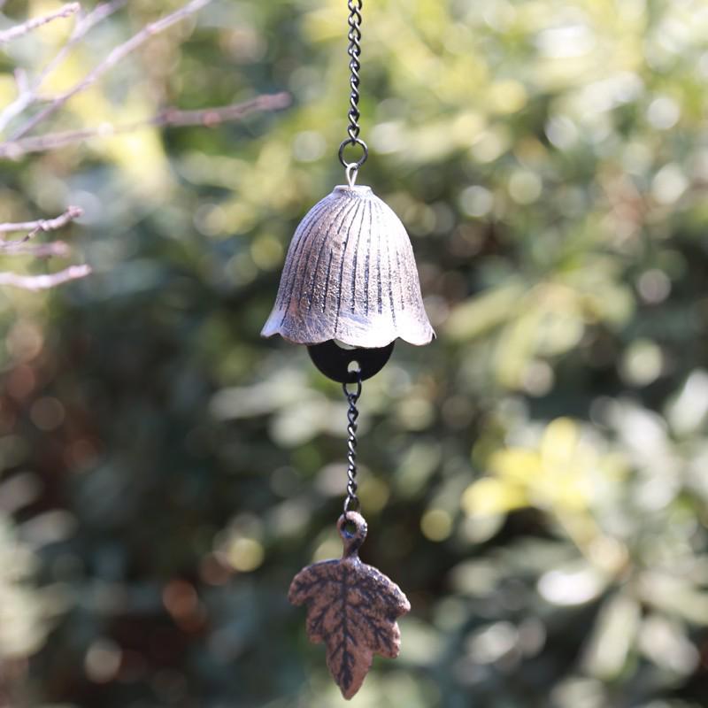 Cast Iron Wind Chime: Chinese & Japanese Style Retro Bells for Balcony or Outdoor Courtyard