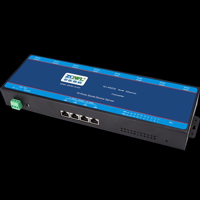 ZQWL 16-Port RS232 To Ethernet Serial Server