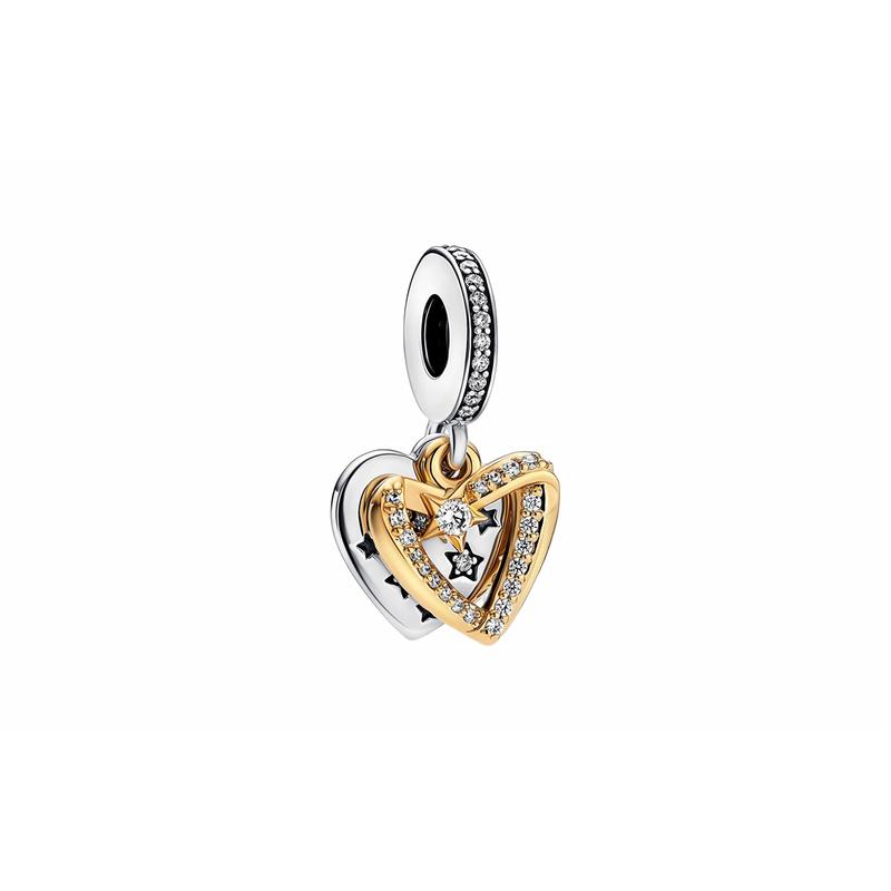 Pandora MOMENTS You Are My Galaxy 925 Silver Charm Women s 762203C01 серебряный
