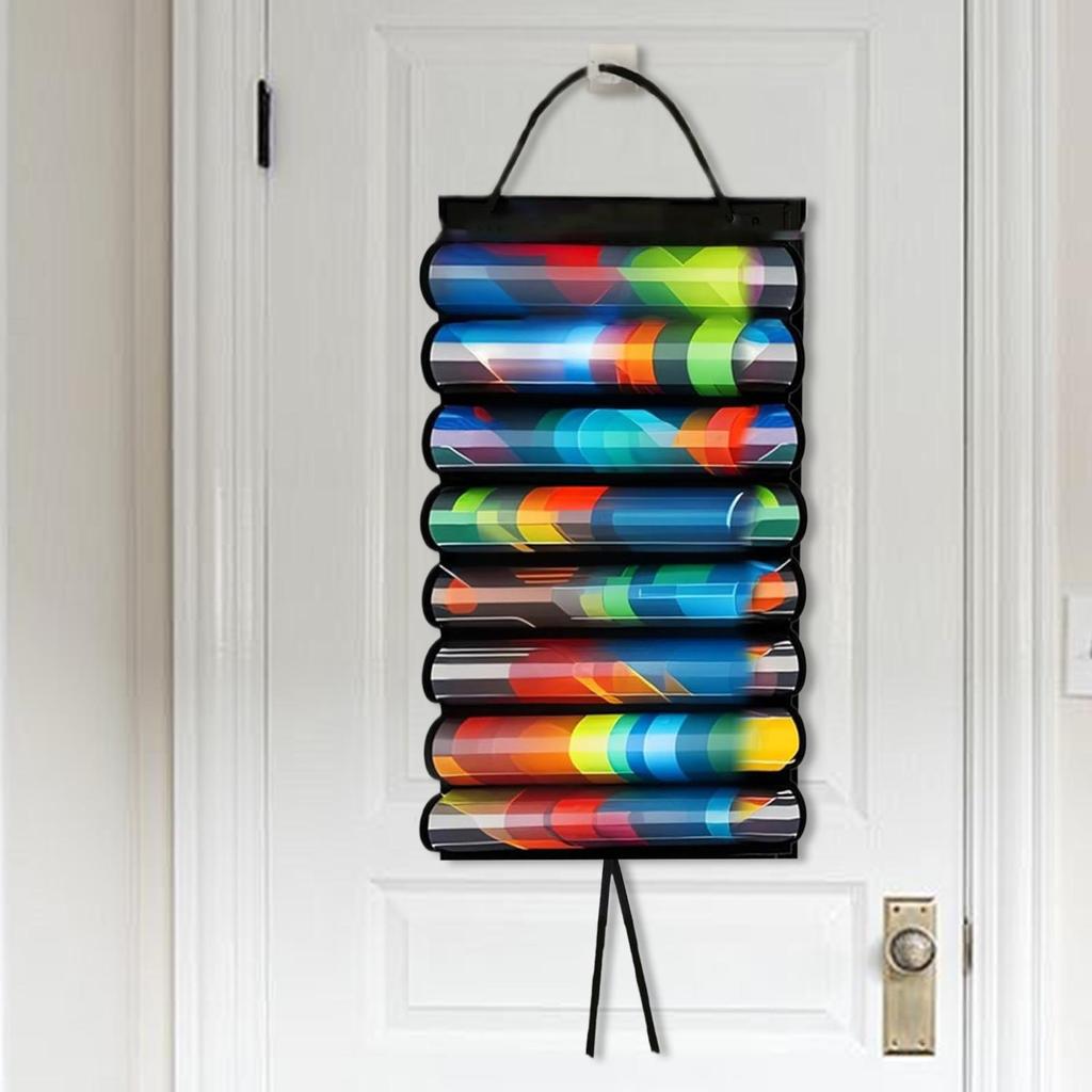 Card Game Mat Holder 8-Mat Holder For Card Game Playing Space-Saving Wall Mount Container With Hook Game Mat Tube Storage Bag