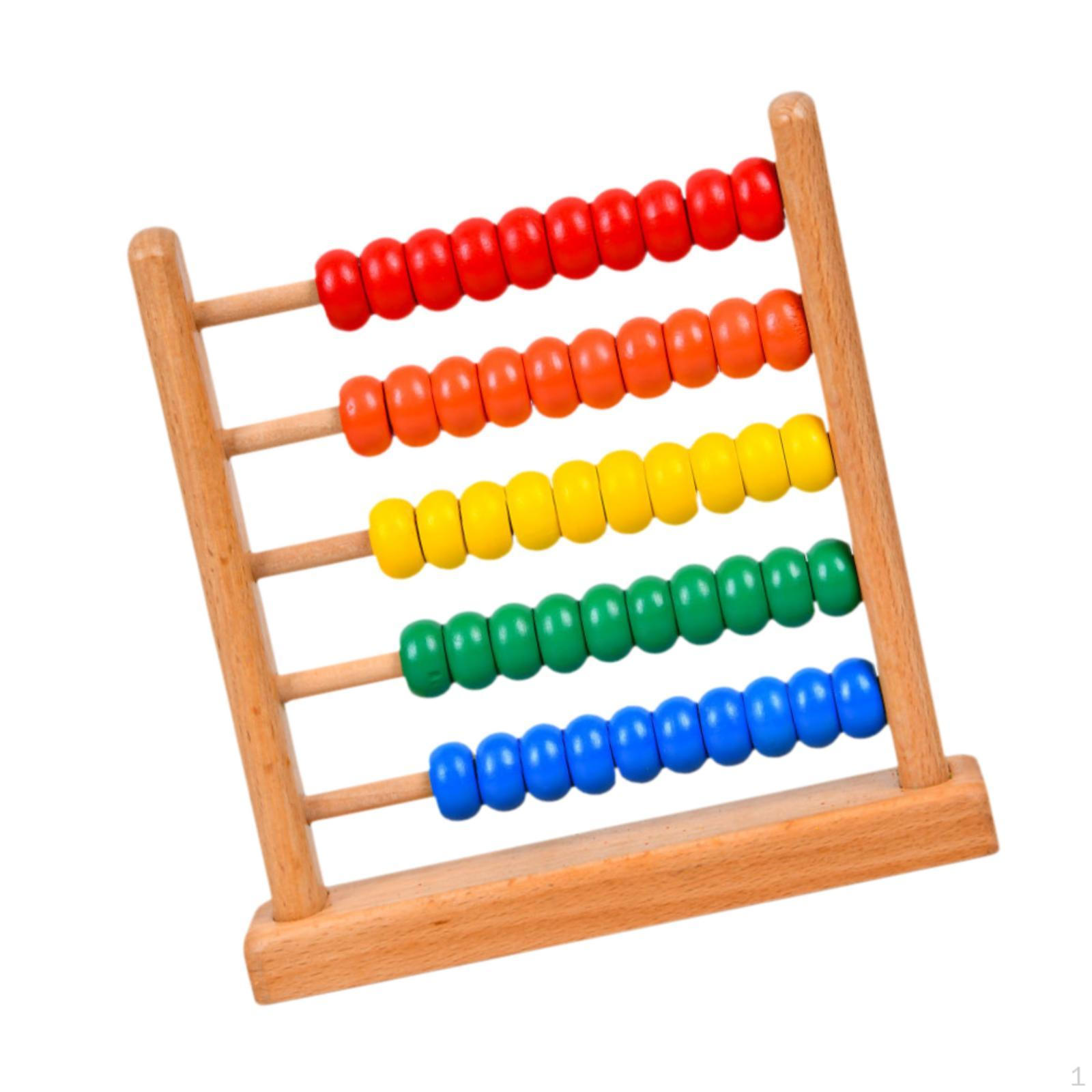 Wooden Abacus for Kids Counting Frame Montessori Toy Math Toys Digital Educational Tool