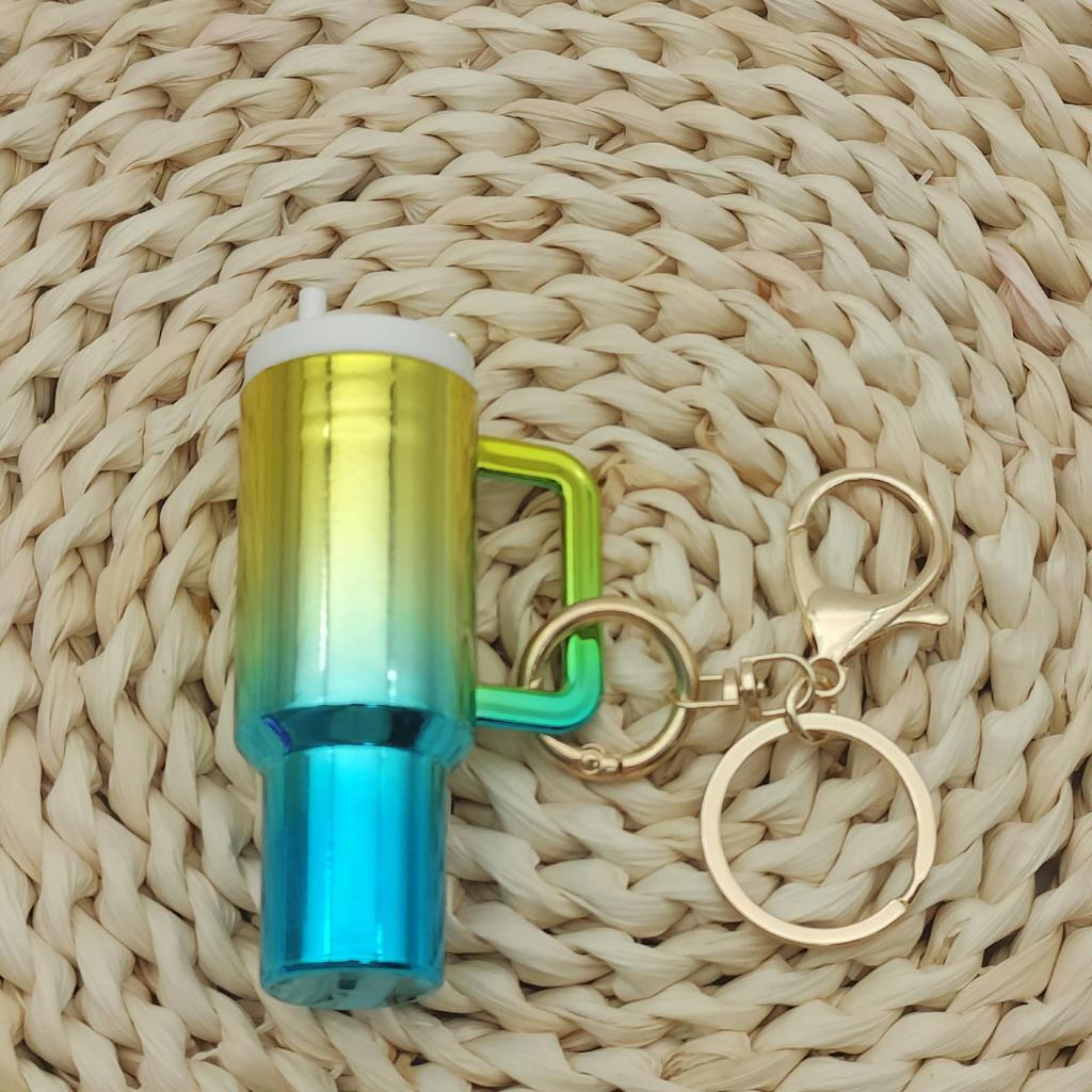 New Arrival: Gradient Color Stanley Keychain Pendant - Commemorative Gift for Women