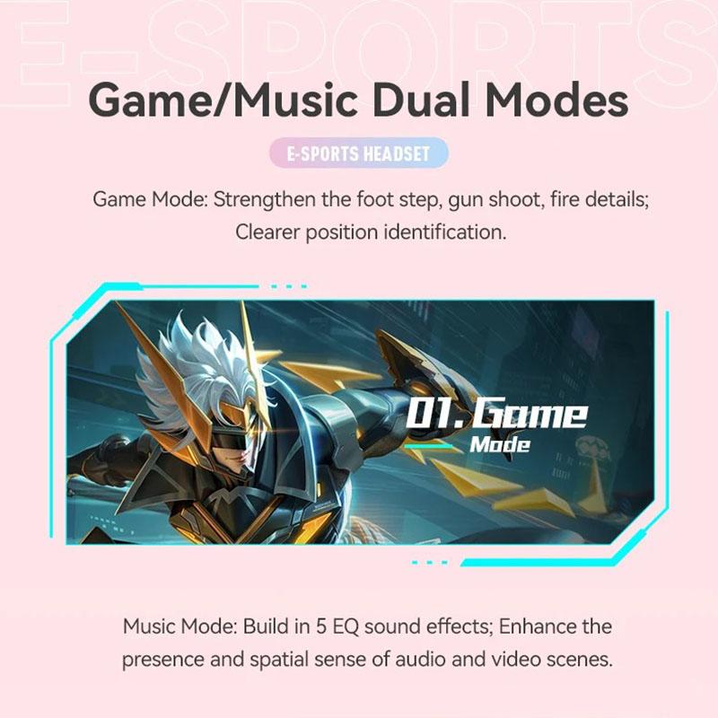 2 in 1 Cute Antlers/Cat Ears Wireless Bluetooth Headphones Gamer 3.5mm Headset Gaming Headphones Gift for Children Low Latency