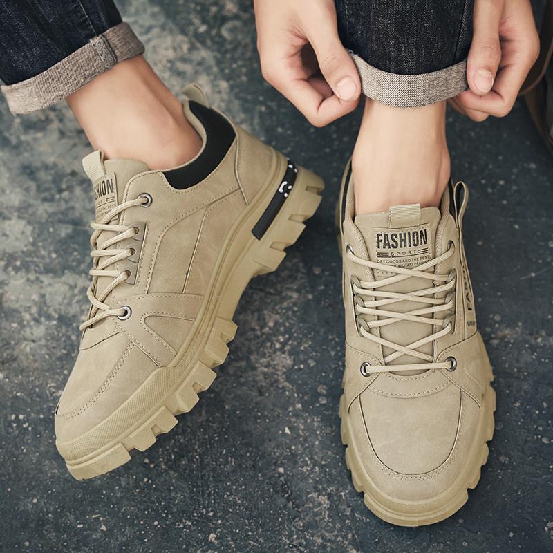 Men’s Sports Shoes Running Sneakers Students Jogging Shoes Black Outdoor Hiking Walking Shoes High Top Over Sized