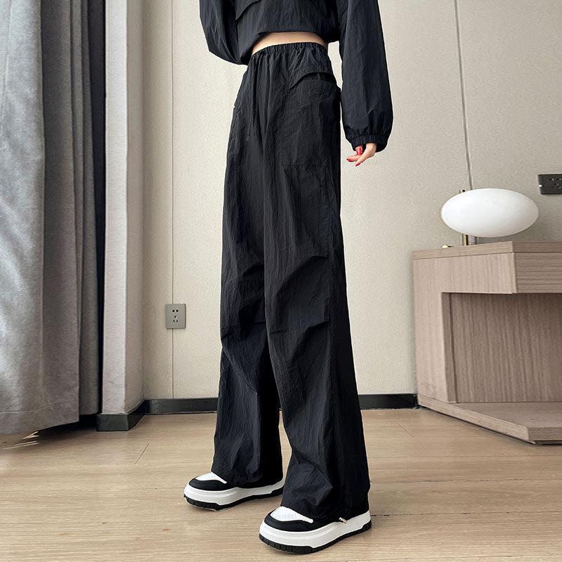 Women's Summer 2024 Running Sportswear Set: Outdoor Hiking Windbreaker & Cargo Pants