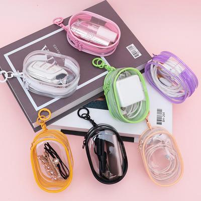 Transparent Cable & Earphone Organizer: Portable Mini Storage & Protective Case