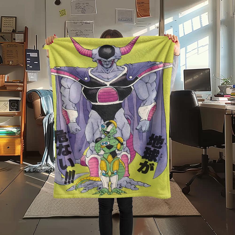 Dragon Ball veikėjo spaudinio flanelinis pledas Aukštos kokybės Patogus visais metų laikais Namų dekoras Šiluma ir jaukumas Puikiai tinka Kalėdų dovanoms