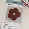 Korean Style Pearl Flower Phone Airbag Holder - Retractable Desktop Phone Stand