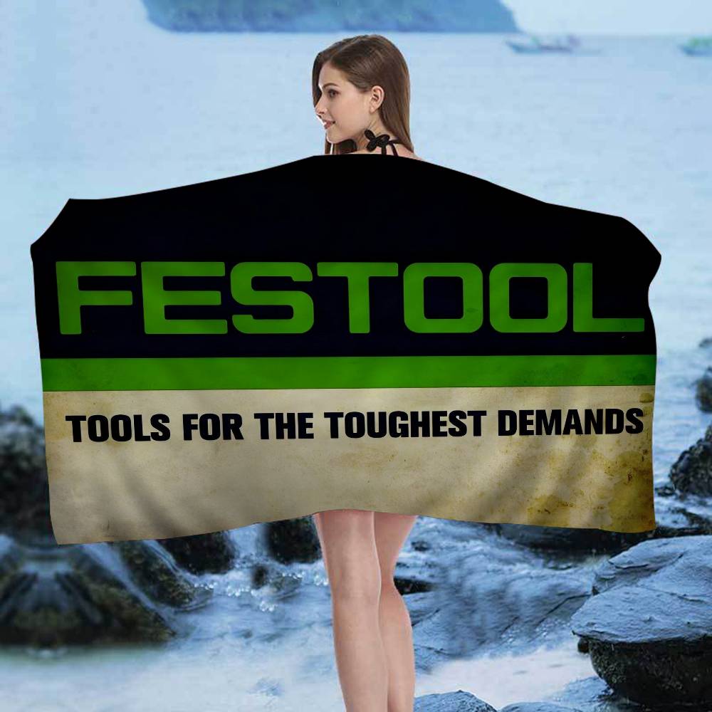 

F-Festool Bath Towel Microfiber Soft Water Absorbing Breathable For Girl Kids Decorative Cartoon Beach Towel W40*H60(CM)