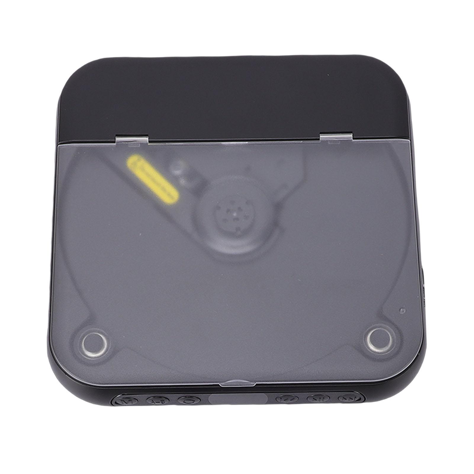 

Port le CD Player with Dual Stereo Speakers 5.3 Re le Headphones LCD for Home Car Outdoor Support CD USB Input Playback