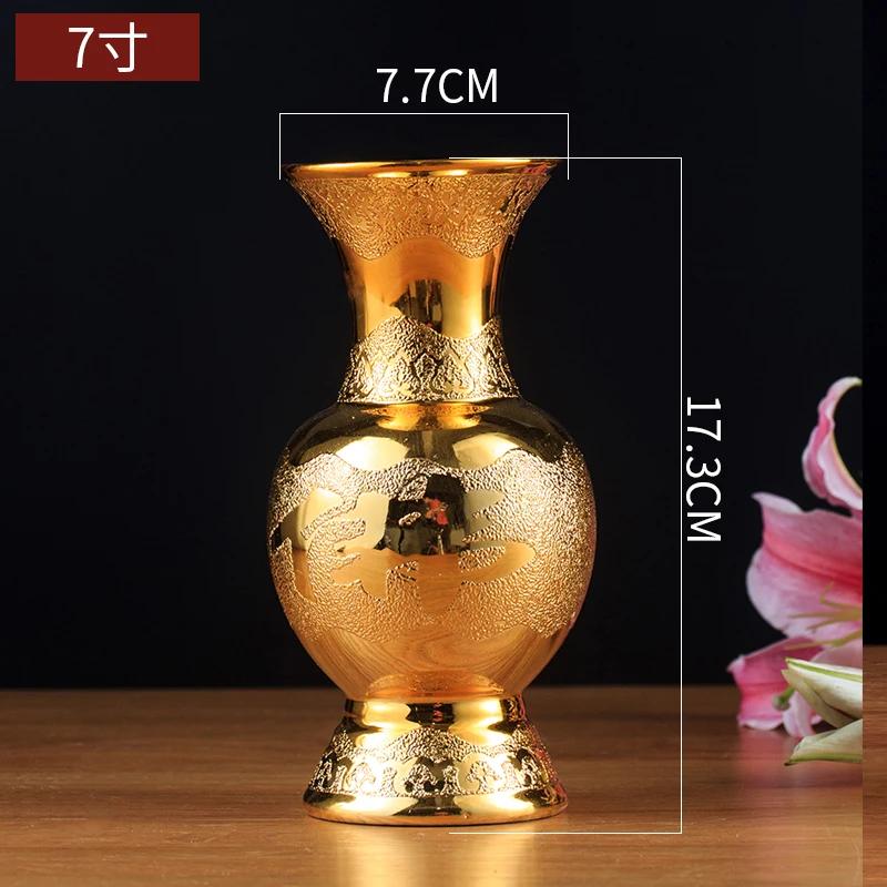 

1 шт. керамическая ваза для домашнего обихода, храма, декора стола, буддийские инструменты и принадлежности, фен-шуй, подарок на новоселье