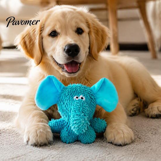 Funny Interactive Pet Gifts Cute Monsters Plush Squeaky Toy, Dog Molar Teeth Cleaning Toys Self Play Anxiety Relief Toy for Dogs Cats Small