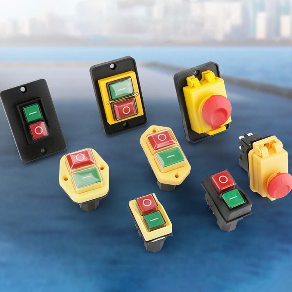 High-end Waterproof And Dustproof Momentary Electromagnetic Switches, 250V, 2-Button, Machine Safety Switches, KJD6, 5E4
