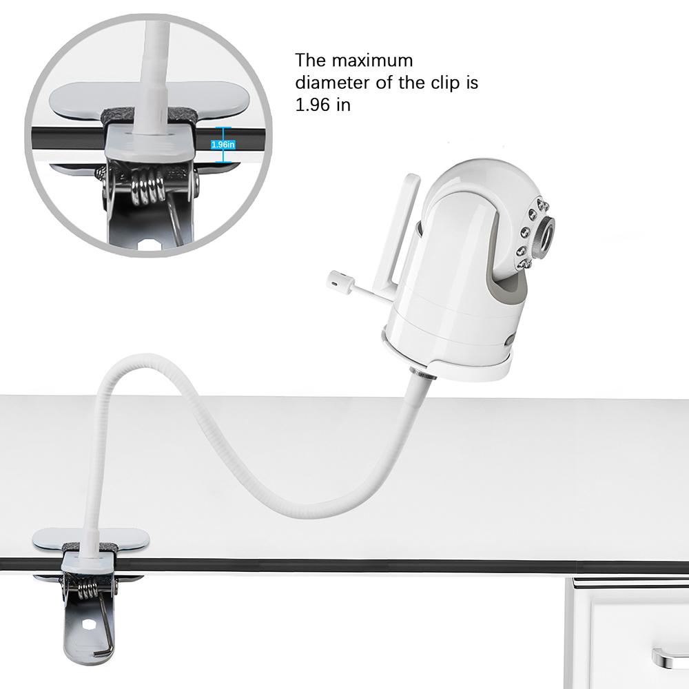 Clip Mount Stand Compatible with Infant DXR 8 and DXR 8 PRO Baby Monitor Camera Holder Flexible Twist Mounting Kit