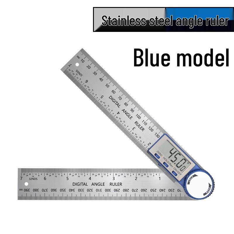 Two-in-One Digital Angle Finder & Protractor - Black and White Woodworking Tool