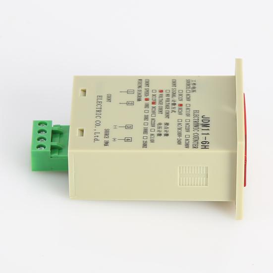JDM11-6H DC 24V 6 Digits Electric Digital Display Counter Resettable Accumulator