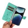 For Xiaomi Redmi Note 14 Pro 4G PU Leather Cases Flower Pattern Wallet Stand Phone Cover with Strap