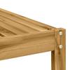 Outdoor Table Solid Acacia Wood White 59 X 59 X 37 Cm