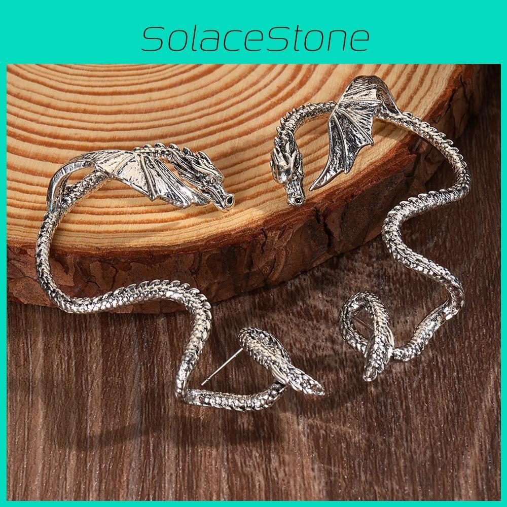 Dragon Vintage Animal Alloy Earrings With Electroplating For Women Wear Party