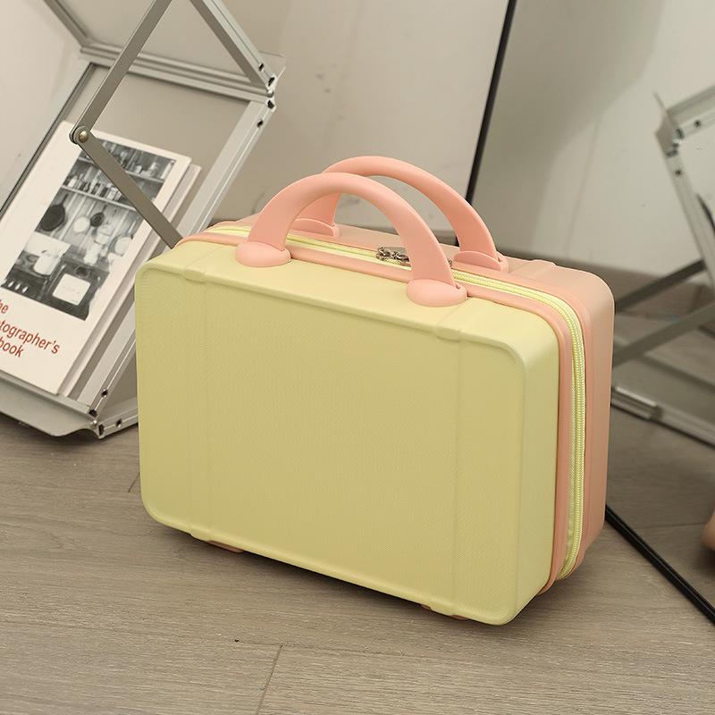 14" Portable Makeup Case: Hangable, Cute ABS Design, Large Capacity, Travel-Friendly Handbag