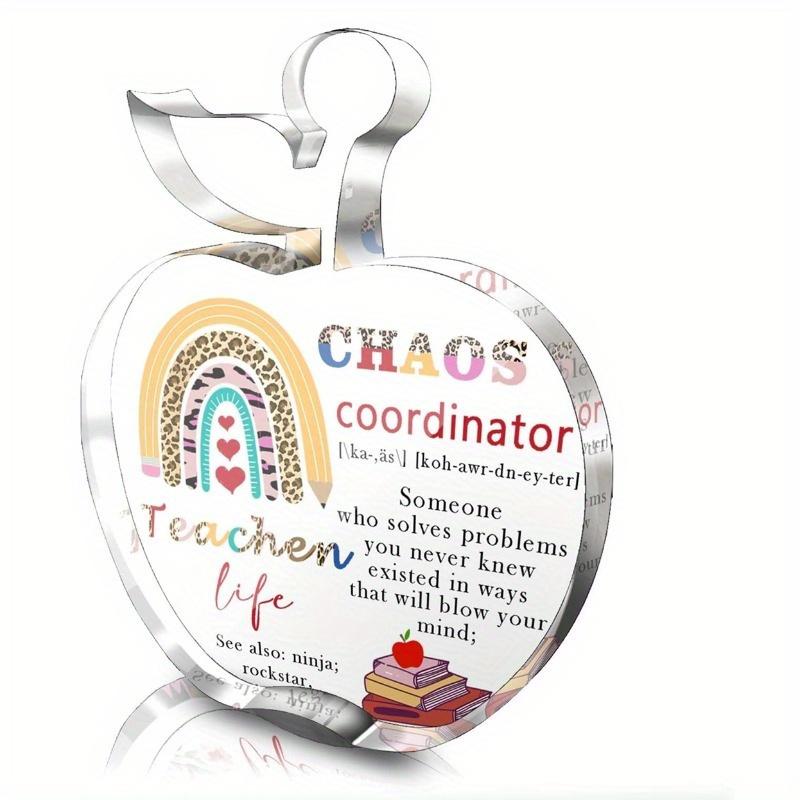 

Табличка на стол «Координатор хаоса» - Юмористический подарок для учителей и руководителей в знак признательности чистый