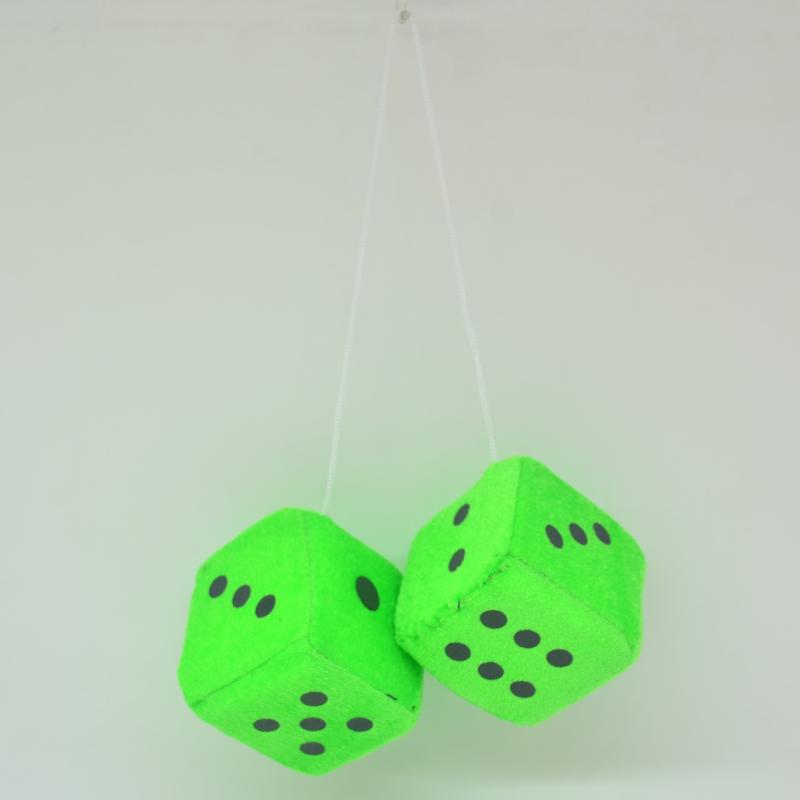 

1 Pair Novelty 3D Dice Velvet Car Pendant Interior Accessories Year Gifts Charms Home Cool Auto Decoration