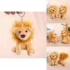 Portachiavi Peluche Leone con Imbottitura in Cotone PP per Decorazione Borsa e Collezionisti