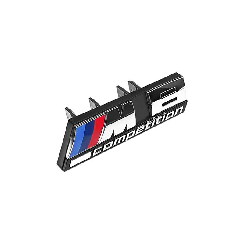 ABS Car Styling Front Grille Emblem Stickers Accessories For BMW M Power Thunder M1 M2 M3 M4 M5 M6 M7 M8 F48 G01 E84 F30 G11 G07
