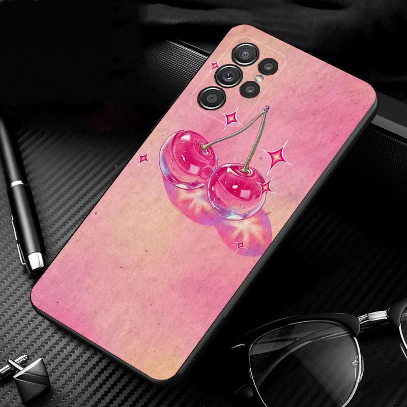 Phone Case For Samsung Galaxy S25 S24 S23 S22 S21 Ultra S24 S23 S22 S21 S25 Plus S24 S25 FE Lemon Strawberry Watermelon