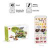 Kindersimulationsspielhaus Mini-Simulation Fast Food Burger Kaffeemaschine Kuchen Beleuchtung Spielzeug Kombinationsset