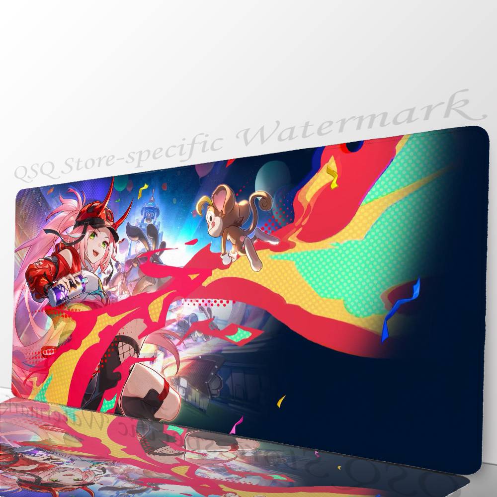 Rapa Animated Game Honkai Star Rail Mousepad Mouse Mat Desk Mat With Pad Gaming Accessories Prime Gaming XXL Keyboard Pad Padd
