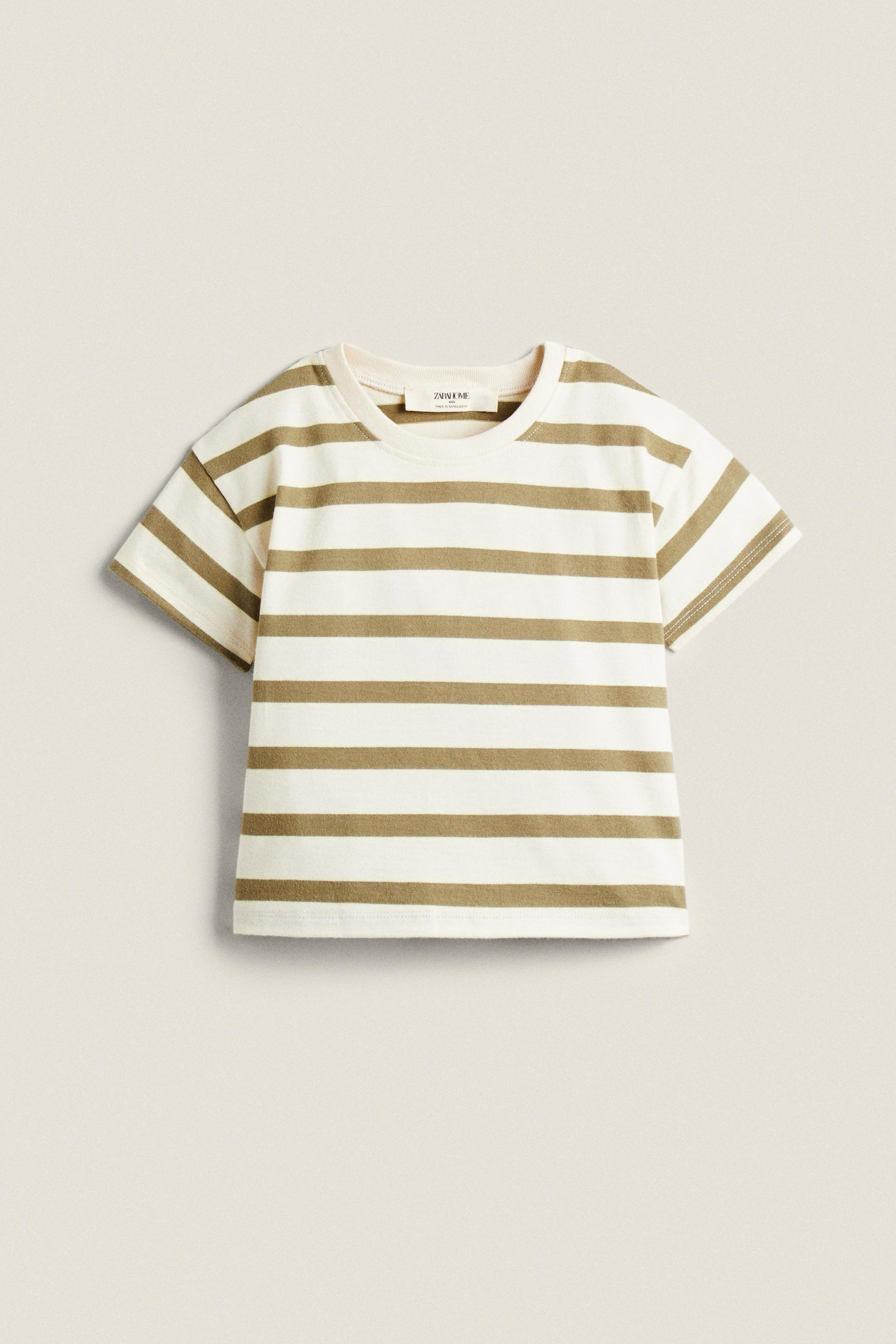 

ДЕТСКАЯ ХЛОПКОВАЯ ПЛЯЖНАЯ ФУТБОЛКА В ПОЛОСКУ