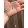 Used Swarovski drop-shaped sparkling dance necklace