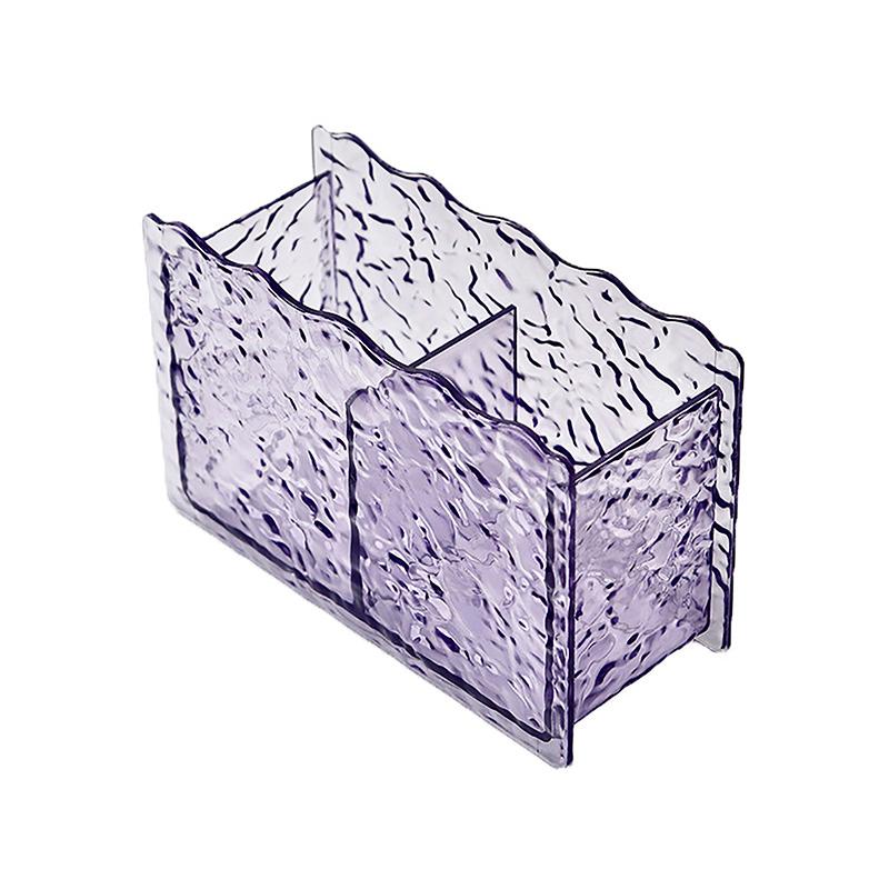 

2 сітки Water Ripple Ps Коробка для зберігання косметики Тримач пензликів для макіяжу Органайзер Помада Олівець для брів Настільна підставка для зберігання речей 1