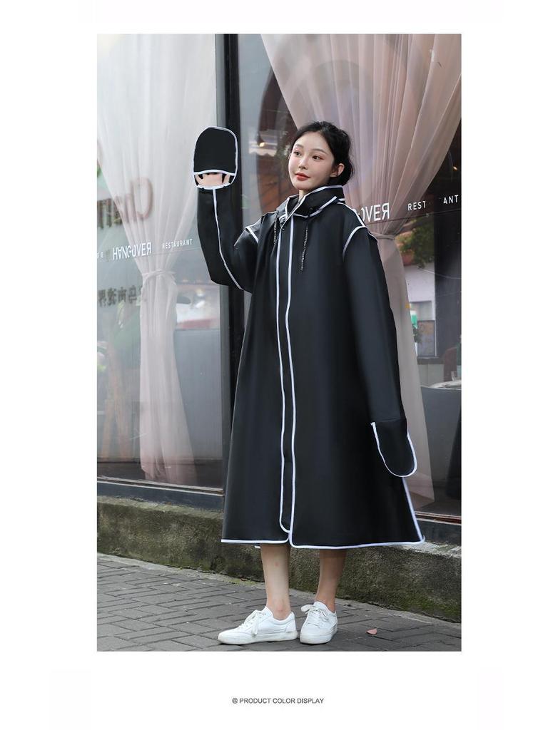 Full-Length Rainproof Poncho for Electric Car, Bicycle Riding - Unisex Adult
