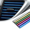 10 Pieces of 7.87-inch Automotive Air Conditioner Vent Decorative Strips U-shaped Decorative Strips